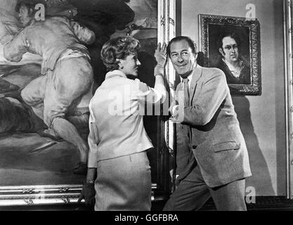 RENDEZVOUS IN MADRID / glücklich Diebe USA 1961 / George Marshall Planen Einen Kunstraub: RITA HAYWORTH als Eve, REX HARRISON als Gentleman Und Dieb Jim Bourne, in "Rendezvous in Madrid", 1961. Regie: George Marshall aka. Die glückliche Diebe Stockfoto