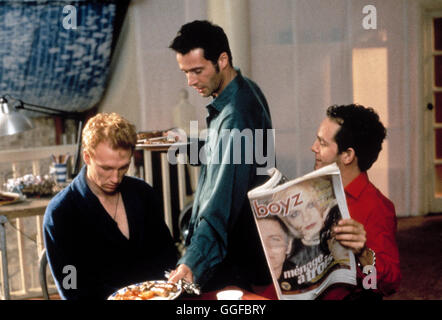 KREUZ UND QUER / Schlafzimmer und Flure GB 1998 / Rose Troche KEVIN MCKIDD, JAMES PUREFOY, TOM HOLLANDER, "Schlafzimmer und Flure", 1998. Regie: Rose Troche aka. Schlafzimmer und Flure Stockfoto