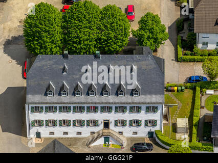 Romanische Basilika von St. Clement, St Clement Kirche, das ehemalige Zisterzienserkloster in Drolshagen, Drolshagen Antenne anzeigen, Stockfoto