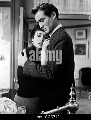 SYMPHONIE DES HERZENS / Rhapsody USA 1954 / Charles Vidor VITTORIO GASSMAN (Paul Bronte), ELIZABETH TAYLOR (Louise Durant), "Rhapsodie", 1954.  Regie: Charles Vidor aka. Rhapsodie Stockfoto