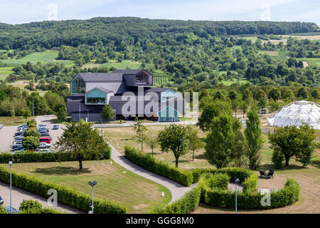 Vitra Haus von Jacques Herzog und Pierre de Meuro. Der Vitra Campus. Weil am Rhein, Deutschland Stockfoto