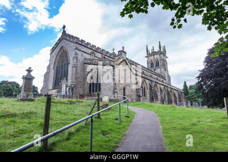 Str. Andrews Kirche in Aysgarth, North Yorkshire. Stockfoto