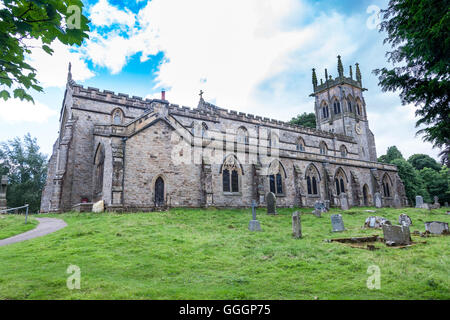 Str. Andrews Kirche in Aysgarth, North Yorkshire. Stockfoto