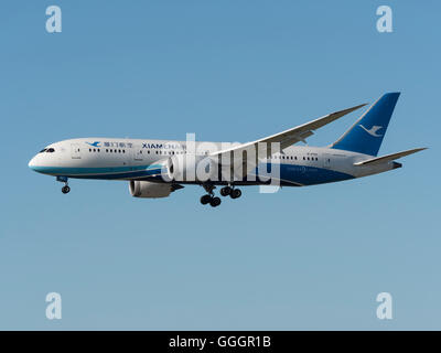 XiamenAir (Xiamen Airlines) Boeing 787-8 Dreamliner jet Airliner B-2769 Vancouver International Airport Stockfoto