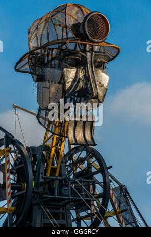 Hayle, Cornwall, UK. Die Fahrkunst. Die größte mechanische Puppe, die in Großbritannien gebaut werden Stockfoto