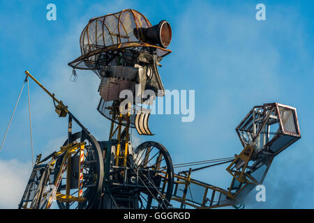 Hayle, Cornwall, UK. Die Fahrkunst. Die größte mechanische Puppe, die in Großbritannien gebaut werden Stockfoto