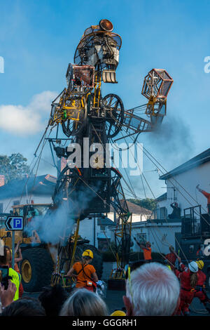 Hayle, Cornwall, UK. Die Fahrkunst. Die größte mechanische Puppe, die in Großbritannien gebaut werden Stockfoto