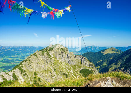 Geographie/Reisen, Deutschland, Bayern, Panorama vom Gaisalphorn, 1953 m, auf das Rubihorn (Peak), 1957 m, Allgäuer Alpen, Allgäu, Freedom-Of - Panorama Stockfoto