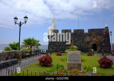 Castillo de San Miguel, Schloss, Garachico, Insel Teneriffa, Kanarische Inseln, Spanien Stockfoto