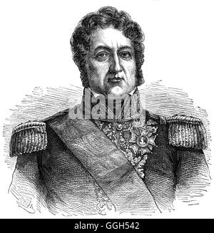 Louis Philippe (1773 – 1850) König von Frankreich von 1830 bis 1848 als der Führer der Partei Orléanist war ich. Er war ein Cousin von König Louis XVI von Frankreich und hatte früher musste Frankreich während der Zeit der französischen Revolution fliehen, um Haft und Ausführung zu vermeiden. Nach 21 Jahren im Exil proklamiert er König im Jahr 1830 nach seinem Cousin Charles X im Anschluss an die Ereignisse der Julirevolution des Jahres abdanken musste. Stockfoto