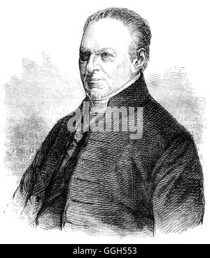 John Bird Sumner (1780 – 1862) war ein Bischof in der Kirche von England und Erzbischof von Canterbury. Von 1815 bis 1829 veröffentlichte Sumner eine Anzahl von Volumes auf theologische Themen, die die Lehre der evangelischen Partei innerhalb der anglikanischen Kirche wider. Er war auch eine konsequente Gegner des Gesetzentwurfs zur Entfernung von jüdischen Behinderungen und das für Legalisierung Ehe mit einer verstorbenen Frau Schwester, aber war für die Verabschiedung des Gesetzes Scheidung günstig. Stockfoto