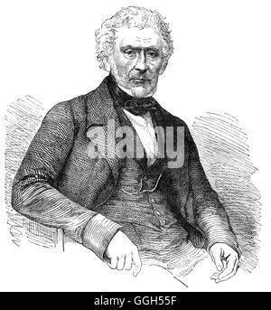 Sir David Brewster (1781 – 1868) war ein schottischer Physiker, Mathematiker, Astronom, Erfinder, Schriftsteller, Historiker der Wissenschaft und Universität Haupt. Er wurde am meisten gemerkt für seine Beiträge auf dem Gebiet der Optik, er studierte die doppelte Brechung durch Kompression und entdeckte die spannungsoptische Wirkung, die auf dem Gebiet der optischen Mineralogie gebar. Stockfoto