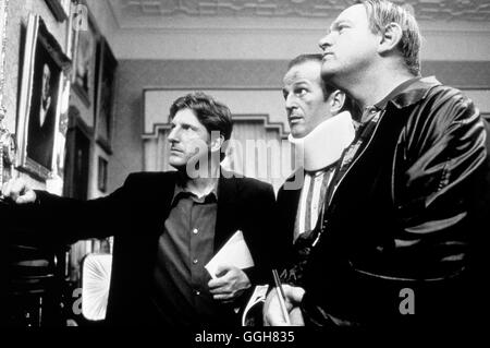 DER MEISTERDIEB VON DUBLIN / The General IRE/UK 1998 / John Boormann Szene Mit ADRIAN DUNBAR (Noel Curley), SEAN MCGINLEY (Gary) Und BRENDAN GLEESON (Martin Cahill). Regie: John Boormann aka. Der General Stockfoto