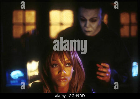 HALLOWEEN: Auferstehung / Halloween: Auferstehung USA 2002 / Rick Rosenthal Nora Winston (TYRA BANKS) Und Michael Myers (BRAD LOREE) Regie: Rick Rosenthal aka. Halloween: Auferstehung Stockfoto