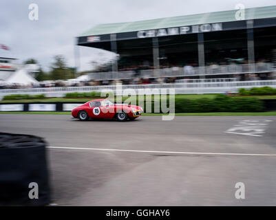 Ferrari 250 GT SWB/C, Fahrer Jochen Maas, Royal Automobile Club TT Feier, Goodwood Revival, Autorennen, Oldtimer, Chich Stockfoto