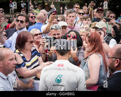 Lewis Hamilton, Goodwood Festival of Speed 2014, Rennen, Autorennen, Oldtimer, Chichester, Sussex, Großbritannien, große Brit Stockfoto