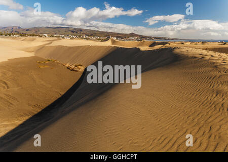 Dünen von Maspalomas Dunas de Maspalomas, natürliche reserve, Gemeinde San Bartolomé de Tirajana, Gran Canaria, Maspalomas Stockfoto