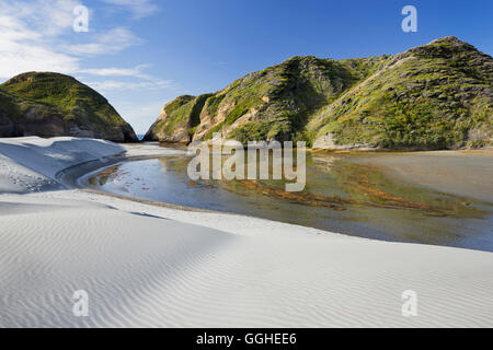 Wharariki Beach, Tasman, Südinsel, Neuseeland Stockfoto