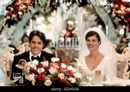 MICKEY BLUE EYES / Mickey blau Augen USA/UK 1999 / Kelly Makin Szene Mit HUGH GRANT (Michael Felgate) Und JEANNE TRIPPLEHORN (Gina Vitale). Regie: Kelly Makin aka. Mickey Blue Eyes Stockfoto