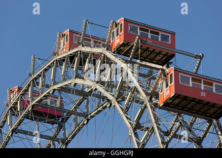 Wiener Riesenrad, Prater, 2. Bezirk, Leopoldstadt, Wien Stockfoto