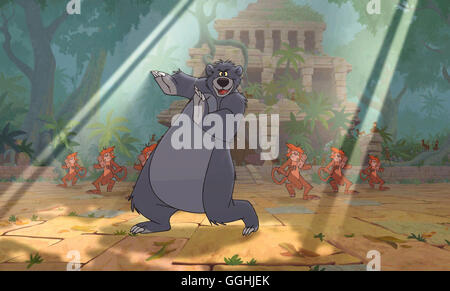 DAS DSCHUNGELBUCH 2 / Jungle Book II USA 2002 / Steven Trenbirth BALOO Und die AFFENBANDE Regie: Steven Trenbirth aka. Dschungelbuch II Stockfoto