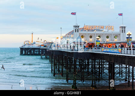 Brighton Pier, Brighton, East Sussex, England, Großbritannien Stockfoto