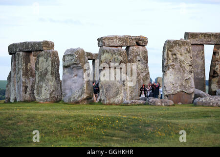 Stonehenge, Amesbury, Wiltshire, England, Großbritannien Stockfoto