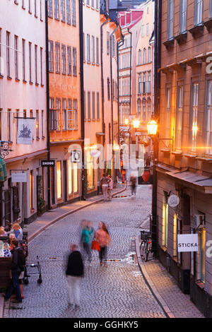 Osterlanggatan, Gamla Stan, Stockholm, Schweden Stockfoto