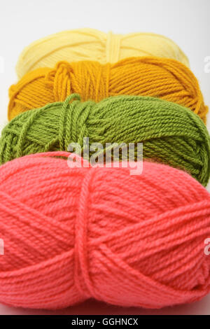 many colorful wool balls Stockfoto