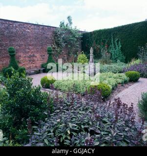 Arley Hall und Gärten - Northwich Cheshire - Kräutergarten GDN090754 / Stockfoto