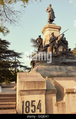 Denkmal für General Eduard Iwanowitsch Totleben und Verteidiger der Sewastopol während des 1854-55 Belagerung von Sewastopol, Krim Stockfoto