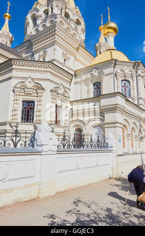 Pokrovsky Cathedral, Bolshaya Marskaya Straße, Sewastopol Krim Osteuropa Stockfoto