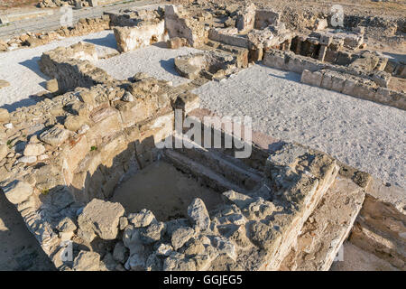 Ruinen von archäologischen hellenistische und römische Stätte in Kato Paphos in Zypern. UNESCO-Weltkulturerbe. Stockfoto