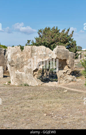 Gräber der Könige Archäologiemuseum in Paphos auf Zypern Stockfoto