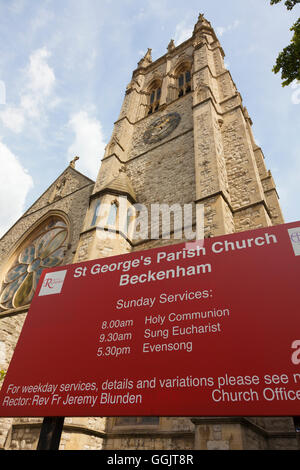 Pfarrkirche St Georges, Beckenham, Kent, UK Stockfoto