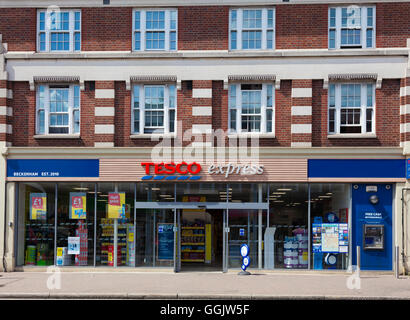 Ladenfront, Tesco Express, Beckenham, Kent, UK Stockfoto