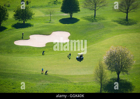 Luftaufnahme von einem Golfplatz in der Nähe von Freiburg Im Breisgau, Schwarzwald, Baden-Württemberg, Deutschland Stockfoto