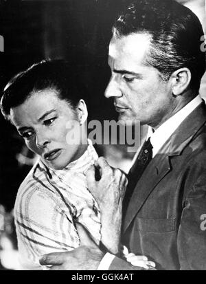 TRAUM hatte LEBENS Sommer USA 1955 - David Lean KATHARINE HEPBURN (Jane Hudson) Und ROSSANO BRAZZI (Renato de Rossi) in "Traum hatte Lebens" 1955. Stockfoto