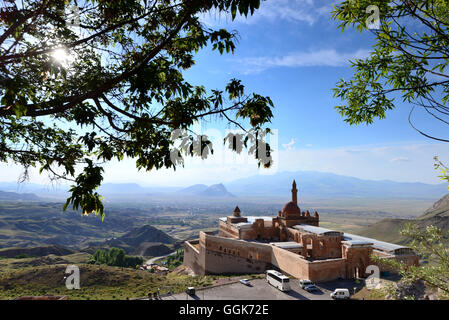 Ishak Pasa Palast in der Nähe von Dogubayazit am Ararat, kurdisch besiedelten Gebiet, Ostanatolien, Ost-Türkei, Türkei Stockfoto