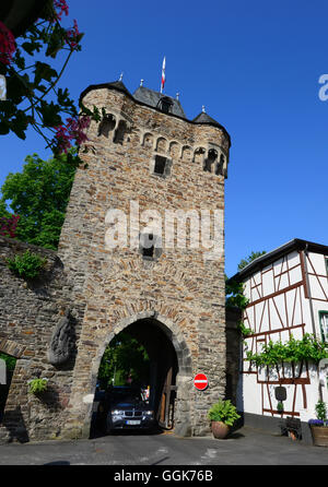 Altes Stadttor in Ahrweiler im Ahrtal, Eifel, Rheinland-Pfalz, Deutschland Stockfoto