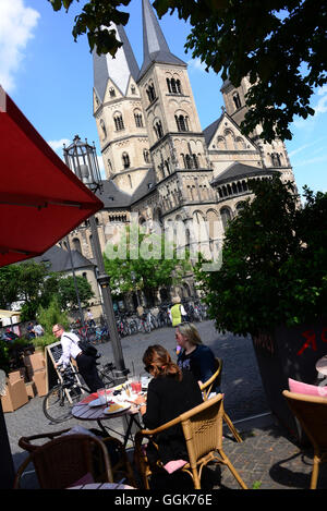 Bonner Münster, Bonn, Rhein, Nordrhein-Westfalen, Deutschland Stockfoto