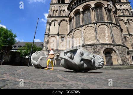 Bonner Münster, Bonn, Rhein, Nordrhein-Westfalen, Deutschland Stockfoto