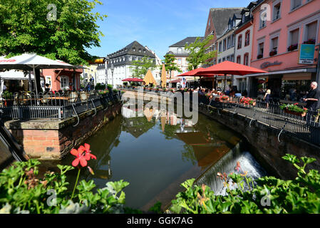 Saarburg am Fluss Saar, Rheinland-Pfalz, Deutschland Stockfoto