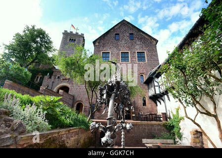 Wartburg bei Eisenach, Thüringer Wald, Thüringen, Deutschland Stockfoto