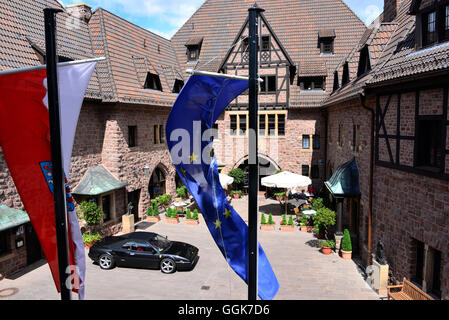 Hotel auf der Wartburg bei Eisenach, Thüringer Wald, Thüringen, Deutschland Stockfoto