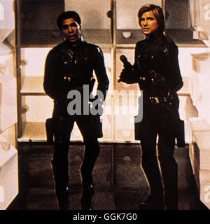 KAMPFSTERN GALACTICA / verloren Planeten der Götter – Teil 2 USA 1978 / Richard A. Colla Szene Mit Lt. Starbuck (DIRK BENEDICT) Regie: Richard A. Colla aka. Verlorenen Planeten der Götter - Teil 2 Stockfoto