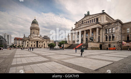 Deutscher Dom, Deutscher Dom und Konzerthaus am Gendarmenmarkt Markt, Berlin, Deutschland Stockfoto