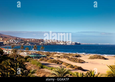 Maspalomas Dünen, Playa de Ingles, Gran Canaria, Kanarische Inseln, Spanien Stockfoto