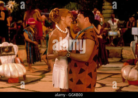 FLINTSTONES IN VIVA ROCK VEGAS sterben / The Flintstones USA 2000 / Brian Levant-Szene Mit KRISTEN JOHNSTON (Wilma) Und MARK ADDY (Fred Feuerstein). Regie: Brian Levant aka. Die Familie Feuerstein Stockfoto