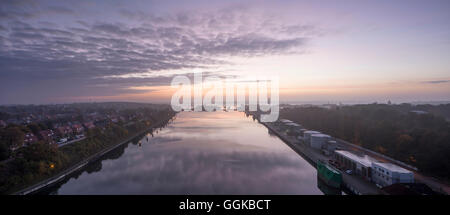 Holtenau Schlösser, Nord-Ostsee-Kanal, Kiel, Schleswig-Holstein, Deutschland Stockfoto